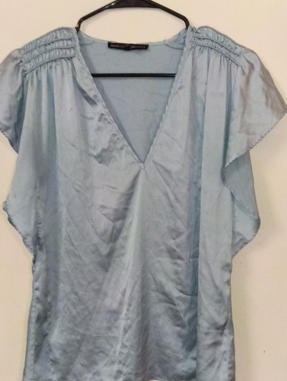 White House Black Market Silk Blouse Size Medium